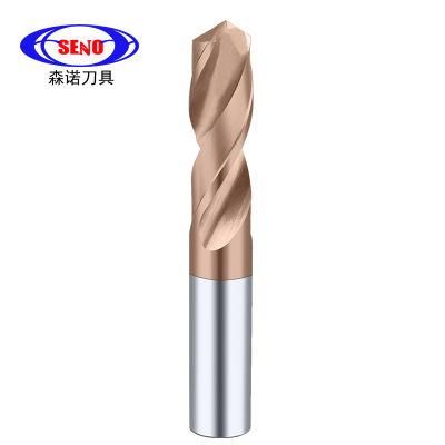 Coated Integral Straight Shank Ultra Hard Tungsten Steel High Speed Drilling Carbide Twist Drill Bit HRC55