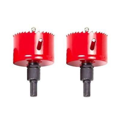 2PCS Triangle Shank Bi-Metal Twist Drill Bit Hole Saw