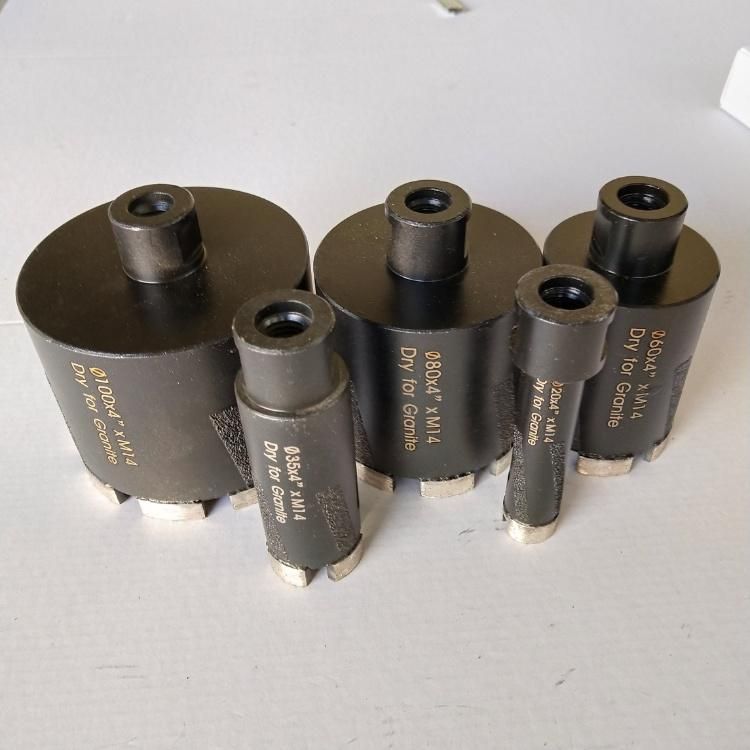 Hollow Core Dry Diamond Core Drill Bits for Hard Rock