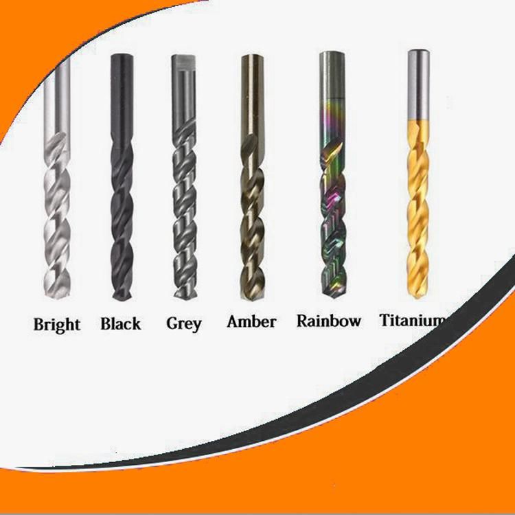 Natural Color Staright Shank HSS Twist Drill Bit for Drilling Stainless Steel Aluminium Alloy