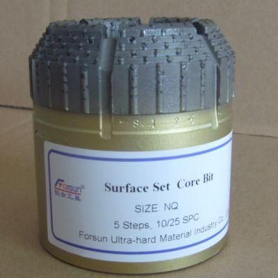 Nq Surface Set Core Bit, 5-Step, 10/25spc