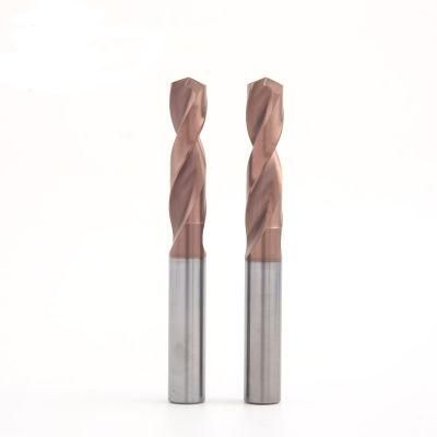Tungsten Carbide HRC55 Uncoated Twist Drill Bits for Aluminum