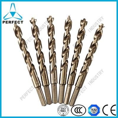 Hex Shank Parabolic Flute Heavy Duty HSS Pilot Point Tip Drill Bit for Metal