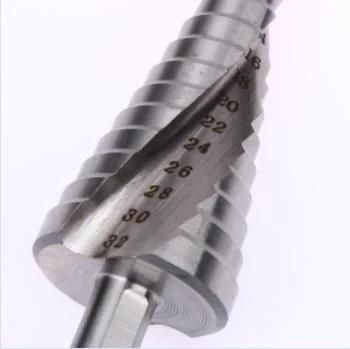HSS M35 or M2 Step Drill with White Finish for Drilling Metal