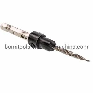 Power Tools HSS Drills Bits Customized Factory 1/4 Hex Shank Countersink Tapered Drill Bit
