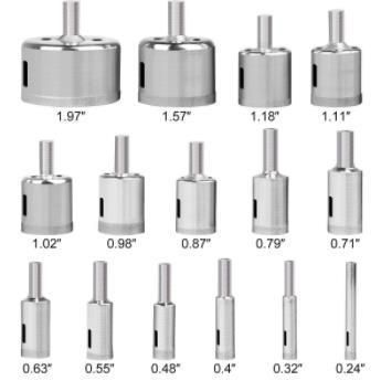 Bestsellers Silver Diamond Hole Saw for Cutting Glass and Ceramic