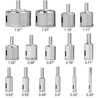 Bestsellers Silver Diamond Hole Saw for Cutting Glass and Ceramic