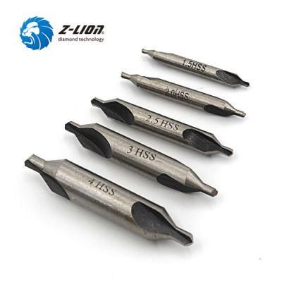 Z-Lion 5PCS Precision Combined Countersinks Center Drill Bits Set