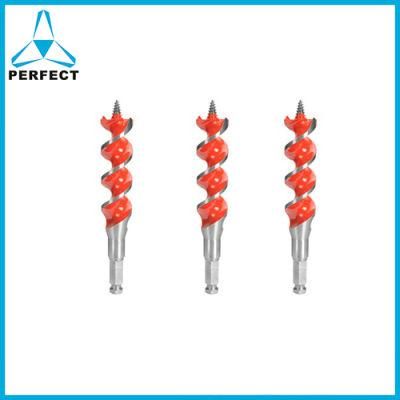 Quick Change Hex Shank Double Flutes Double Spurs Wood Auger Drill Bit