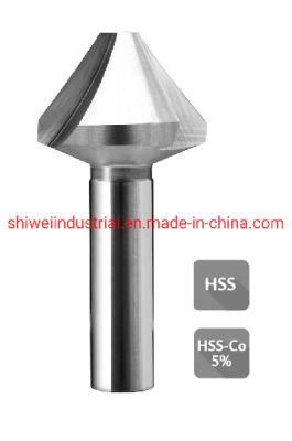 3 Flute 60 Deg. Countersink, HSS / HSS-Co Silver