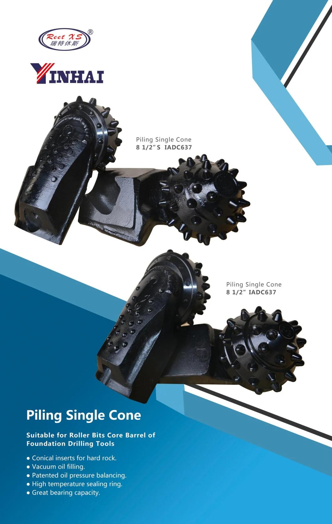 45 Inserts Spherical Teeth IADC637 Piling Single Roller Cones/Roller Bit/Core Barrel