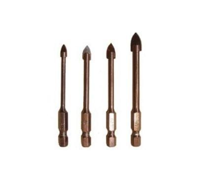 Diamond Tool Hex Shank Glass Drill Bits with Brown Coating (SED-GDBH)
