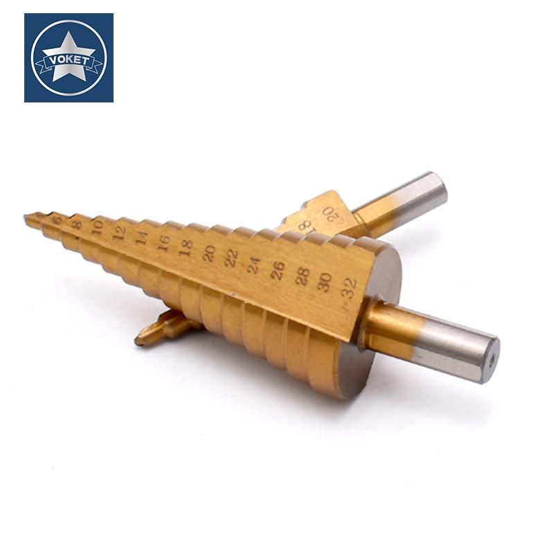 HSS Titanium Coated Triangle Handle Pagoda Drill Tools Multi-Tool Table Step Drill Tower Drills