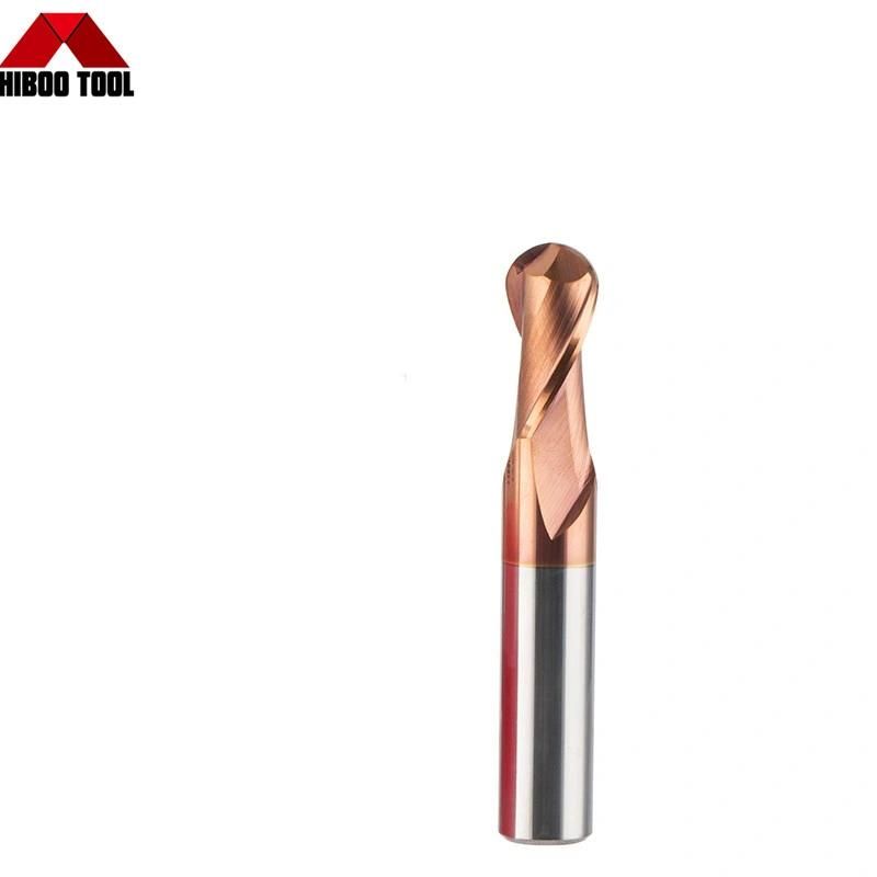 Cheap Price HRC58 Copper Coating Ball Nose End Mill