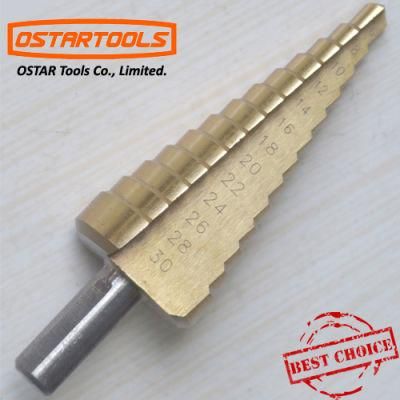 Titanium Coated HSS Step Drill Bits