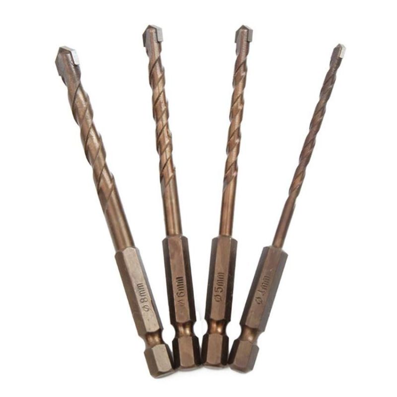 Hex Shank Carbide Tip Drill Bits for Tile Glass Porcelain Ceramic Drilling Tools