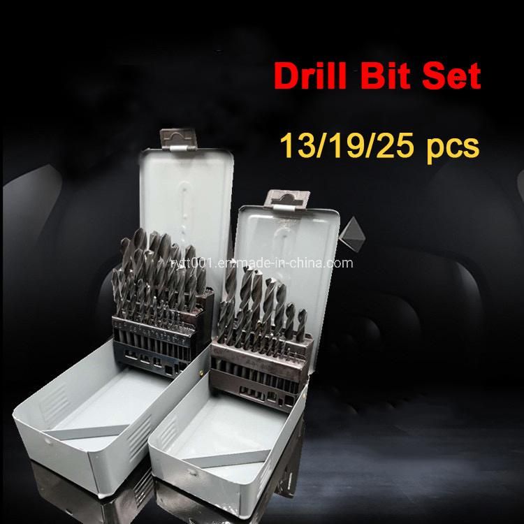 HSS 6542 Straight Shank Twist Drill Bit Cobalt Containing Stainless Steel 10 PCS Set Twist Drill