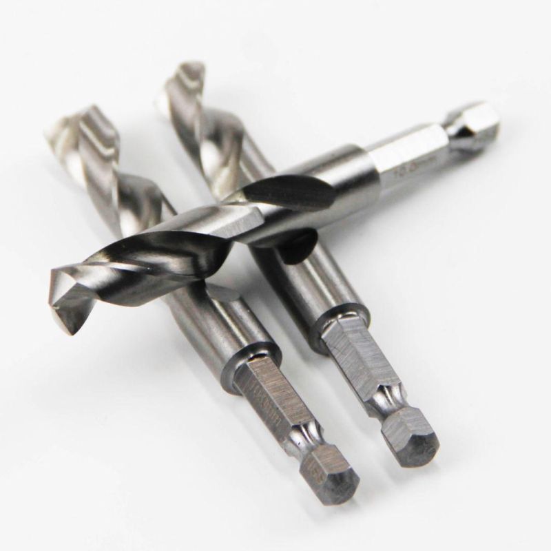 Goldmoon High Quality HSS Twist Short Drill for Metal with Hex Shank
