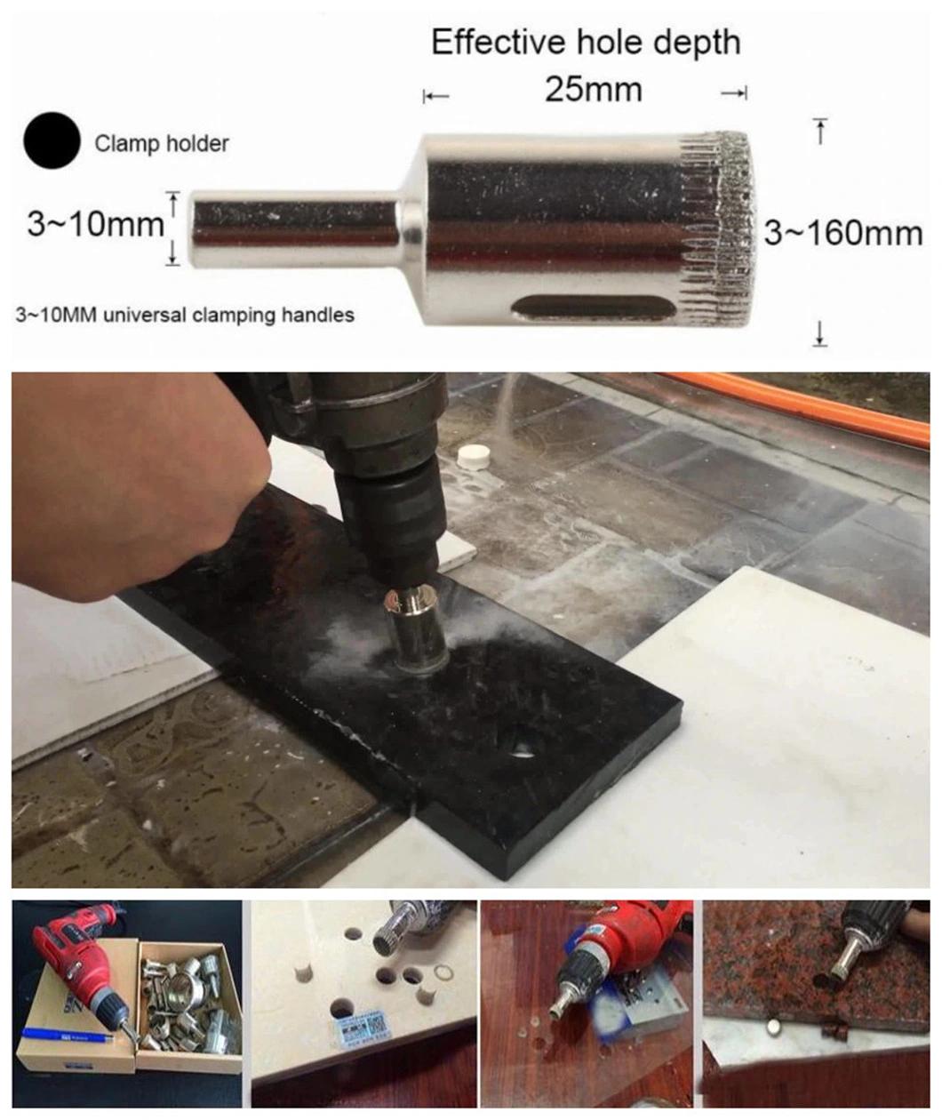 Diamond Glass Hole Saw Core Drill Bits for Glass Tiles Granite