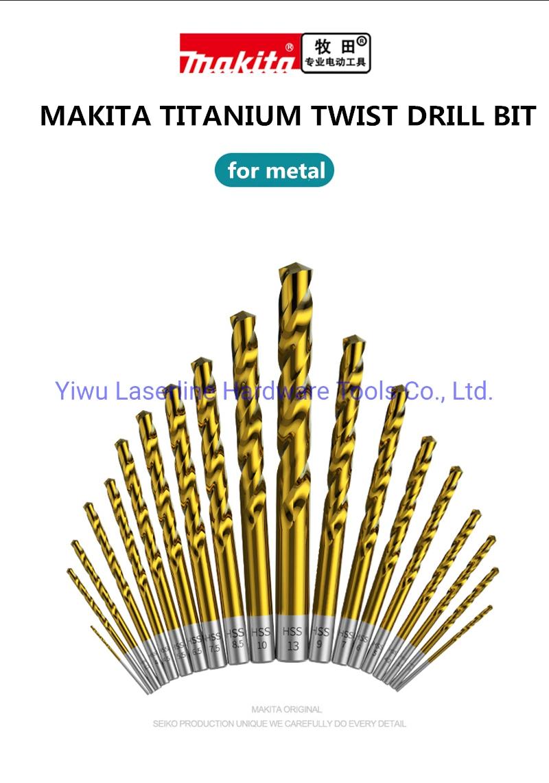 Original Makita HSS Titanium Twist Drill Bit Set