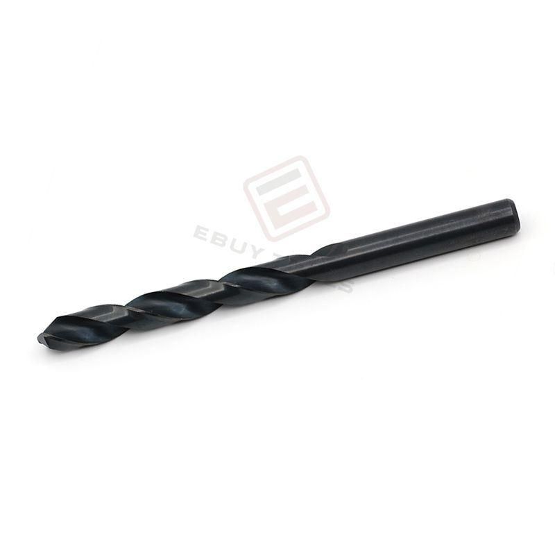 Black-Oxide HSS Straight Shank Twist Drill Bits for Metal, Stainless Steel