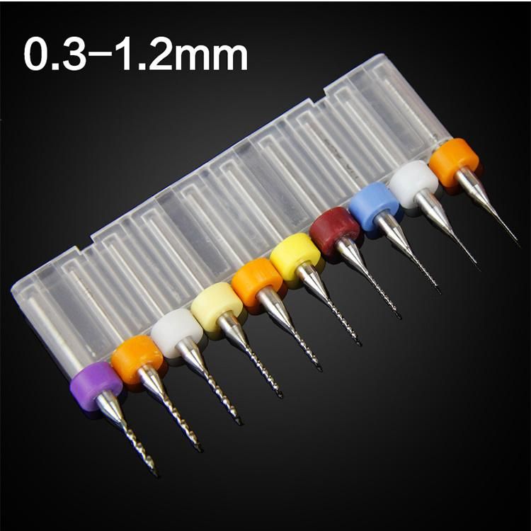 0.1 to 3.0mm Micro Mini Size Precision Twist Drill Bits for PCB Jewels