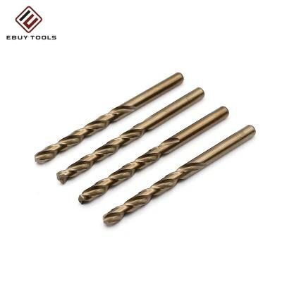 Co (5%) HSS Straight Shank Twist Drill Bits for Metal, Stainless Steel