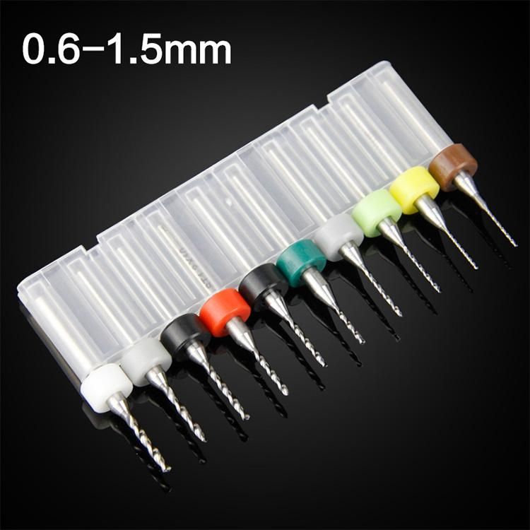 0.1 to 3.0mm Micro Mini Size Precision Twist Drill Bits for PCB Jewels