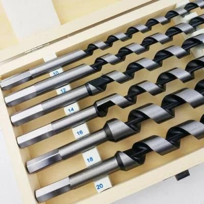 6PCS Wood Auger Drill Bit Set, 10mm 12 14 16 18mm &amp; 20mm Drill Bits Wood Working