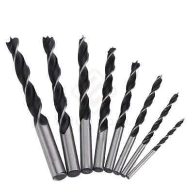 8PCS 3-10mm Brad Point Wood Drill Bit High-Carbon Steel Wood Drill Bit Set Three Point Woodworking Drill