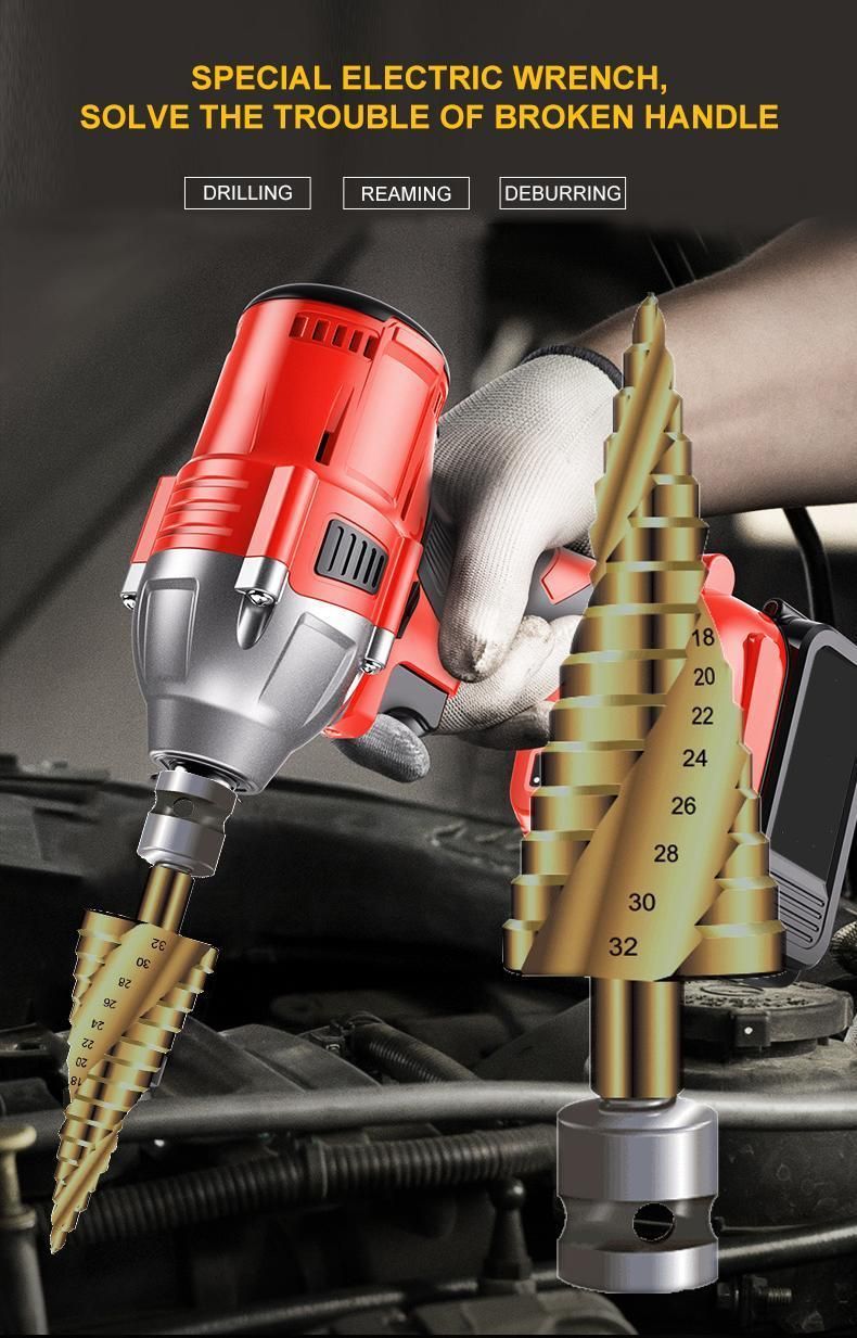 HSS Step Drill Bit Titanium Coated Hex Shank Bit Stepped Point Drill Bits