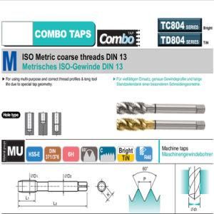 High Quality Long Tool Life Auto Industry Carbide Combo Thread Tap