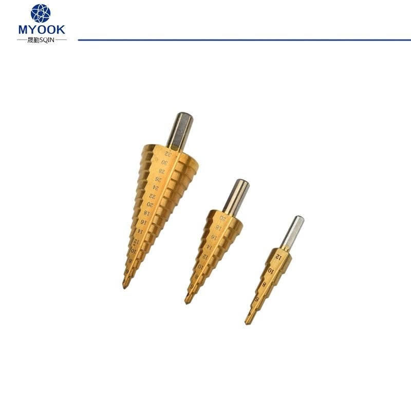 HSS Titanium-Coated Step Ladder Drill Bits