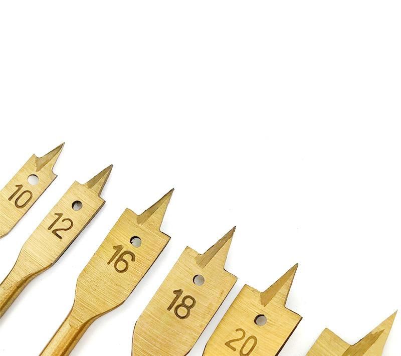 Quick Change Hex Shank Tri-Point Flat Wood Spade Drill Bit for Wood Drilling