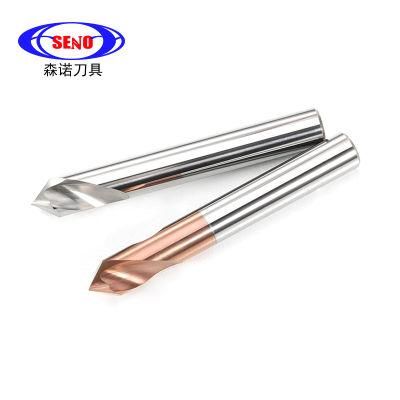 HRC55 90 Degree Carbide Coated Spotting Drills Solid Carbide Spotting Drill Bits for High Hardened Steels