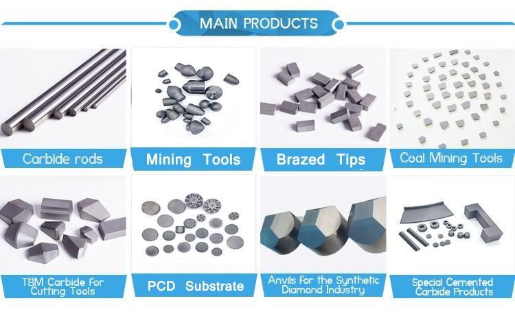 Huabao Yg11 Material for Chisel Bit Use Tungsten Carbide Tips
