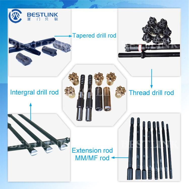 China T51 Thread Extension Drill Rod for Drifting and Tunneling