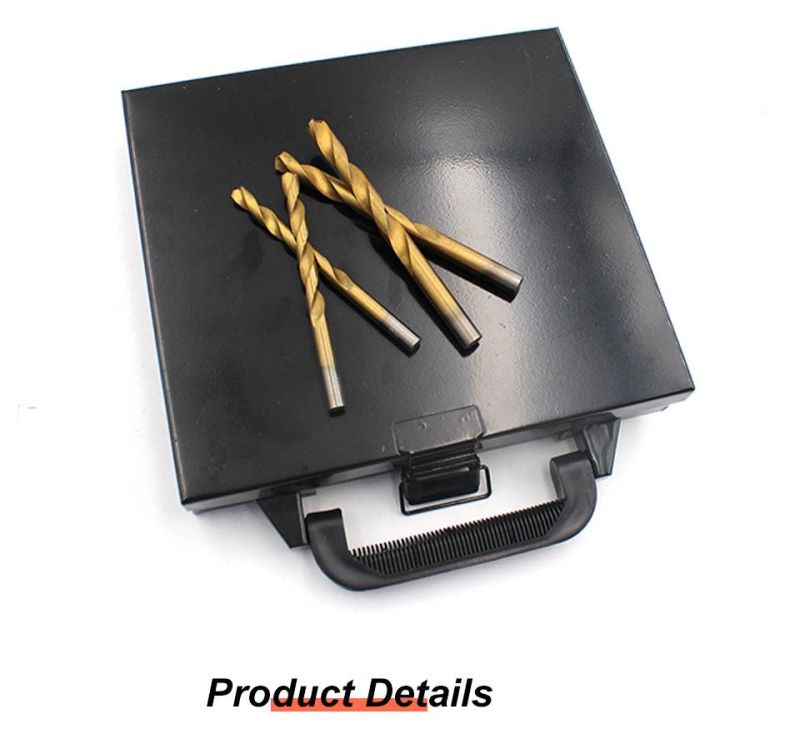 Z-Lion Quick 99PCS 1.5mm-10mm HSS Coated Stainless Steel Titanium Drill Bit Set Kit Box Tool for Metal/Wood Drilling