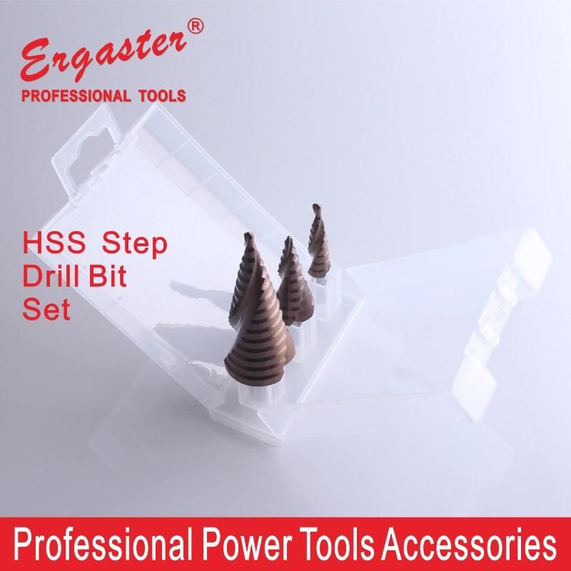 Cobalt Steel Step Drill Bit Set, 3 PC