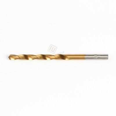 Ti-Coated HSS Straight Shank Twist Drill Bits for Metal, Stainless Steel