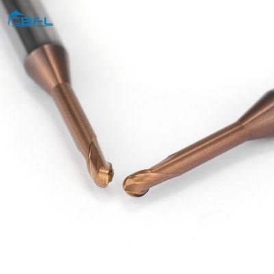 Tungsten Carbide 2 Flute Long Neck Ballnose Milling Cutter Long Neck Square Milling Cutter