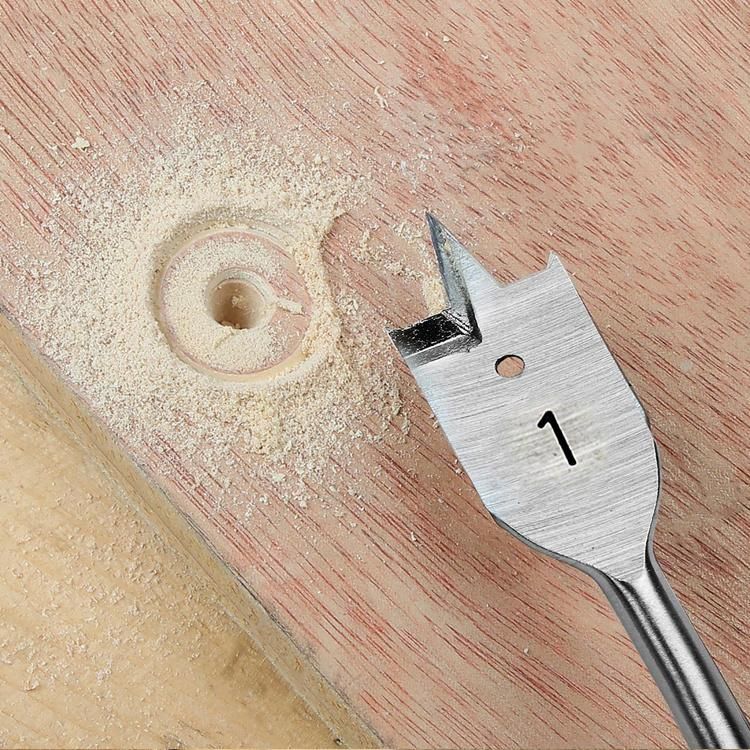 Quick Cutting Spade Bits Wood Flat Drill Bit Set in Wooden Case