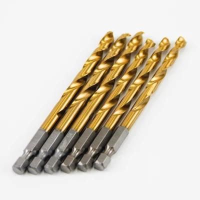 Goldmoon High Quality HSS Twist Drill for Metal with Special Flute and Hex Shank