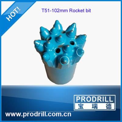 T51-102mm Rock Rocket Drill Bits for Drilling