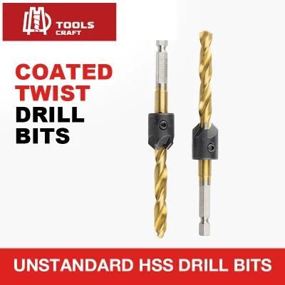 HSS Drill Bits Countersink 3mm 4mm 5mm 6mm 7mm 8mm 10mm with High Carbon Steel Screw