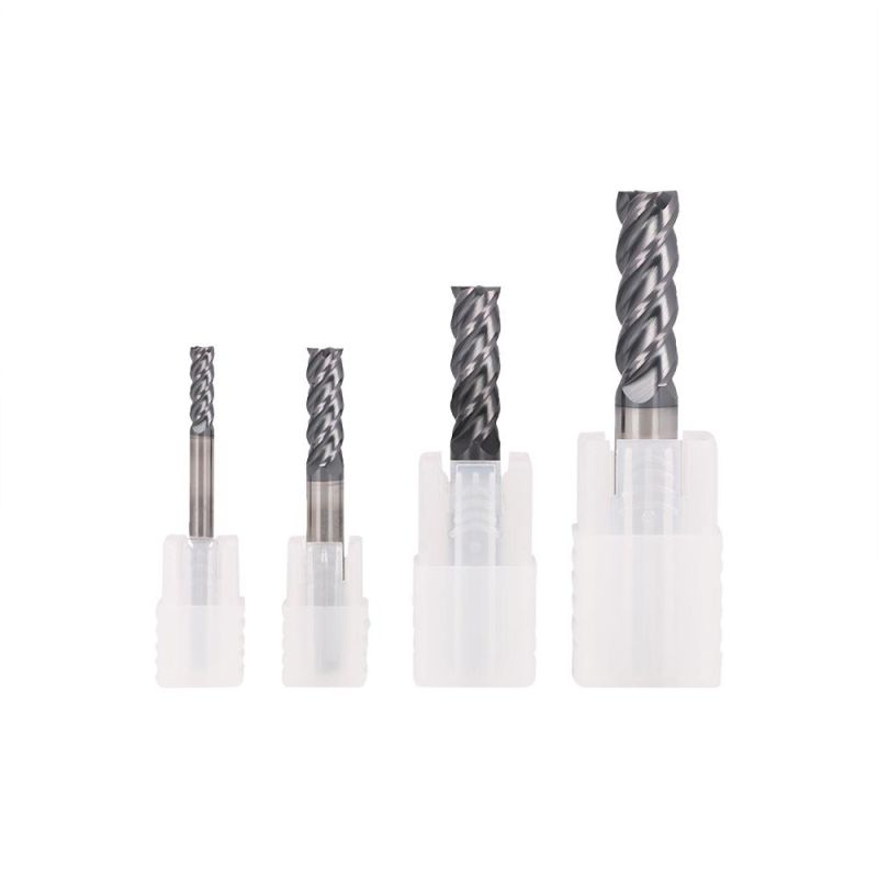 4 Flutes Solid Carbide Square End Mill High Speed Cutting Tools