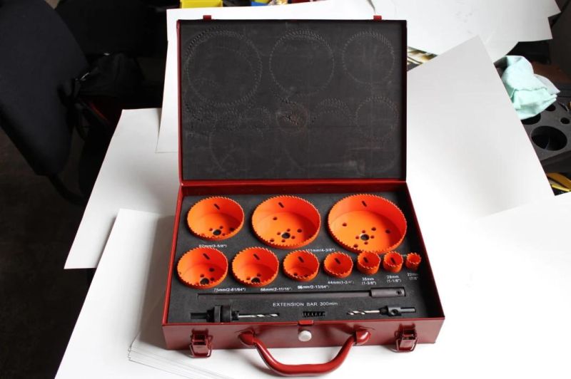 Bi-Metal Hole Saw Set for Heavy Duty Cutting