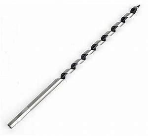 Quick Change Hex Shank Single Flute Long Wood Auger Drill Bit with Stem for Wood Drilling