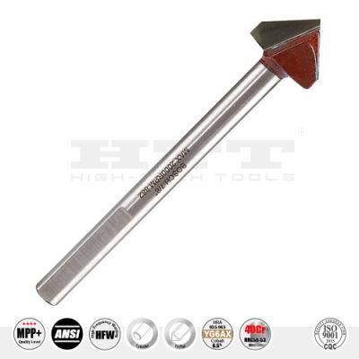 Supreme Quality T. C. T. V-Groove Glass&Tile Drill Bit ANSI Standard for Glass, Ceramic, Tile, Porcelain Stoneware Drilling