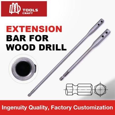 HSS Drill Bit Hex Shank Extension Bar for 7/16 Arbor of Bi Metal Hole Saw